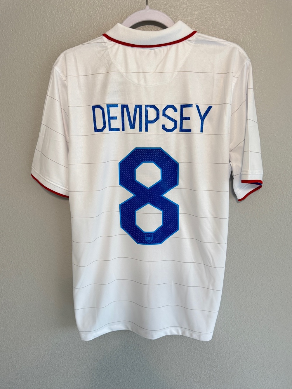 USA USMNT Nike 2014 Dempsey home white soccer jersey